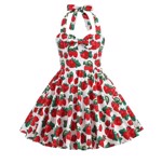 Børne 50ér kjole; Mini Miss Jordbær Marie